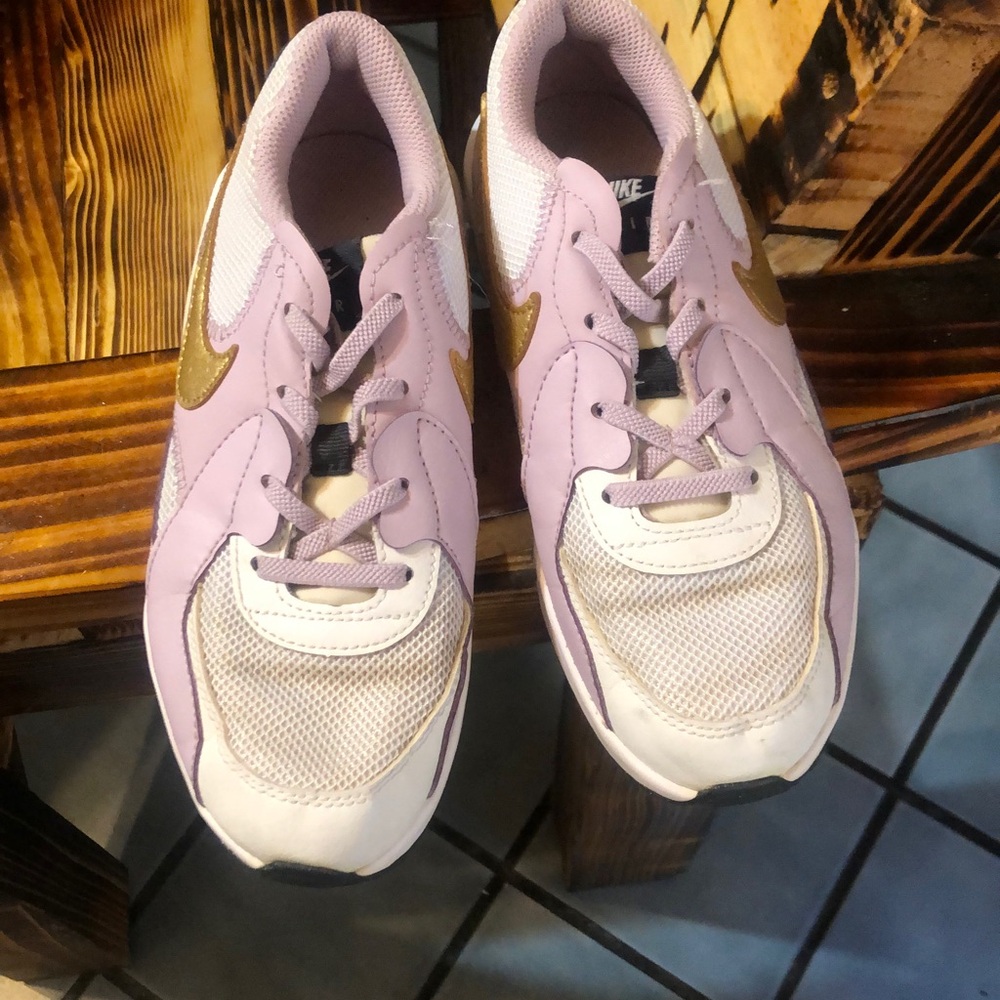 Nike Lavender & Gold Retro Runner Sneakers